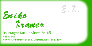 eniko kramer business card
